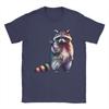 Raccoon Middle Finger Trash Panda Racoon Sarcastic Humor Unisexs T Shirt  Humor Tee Shirt Short Sleeve Round Neck TShirt Clothing