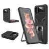 Двухслойный защитный складной чехол для Samsung Galaxy Z Flip 4 5g Flip3 Flip4 Flip 3, чехол-держатель с кольцом для Samsung Z Flip4