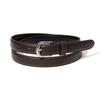 Halden (W) Simple Silver Fake Leather Belt (T018_brown)