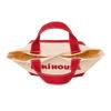 MIKI HOUSE Logo Canvas Tote Solid Made In Web for Bag, Color, Japan, Exclusive, Boys, Girls, Babies, Kids, Adults, Women, Moms, Bag, Red, 10-8227-686