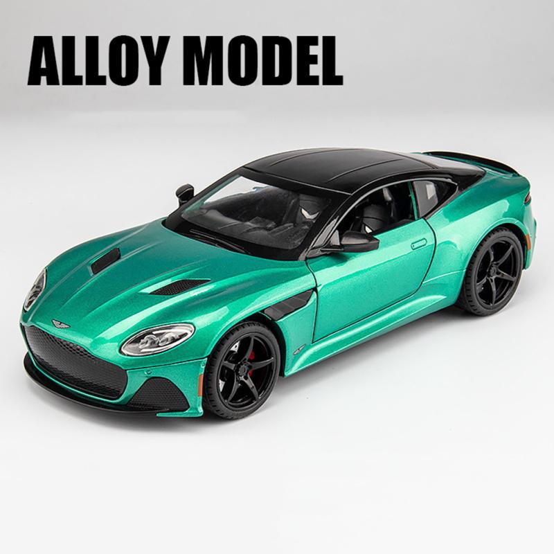 1:Модель автомобиля из 22 сплавов со звуковым светом, совместимая с Aston Martin, игрушка с откатным автомобилем для детей