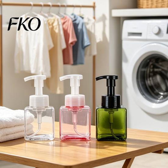 Plastic Foaming Bottle 250/450ML Press Soap Dispenser, Refillable Hand Shampoo Shower Foam Gel Container, Empty Pump Lotion for