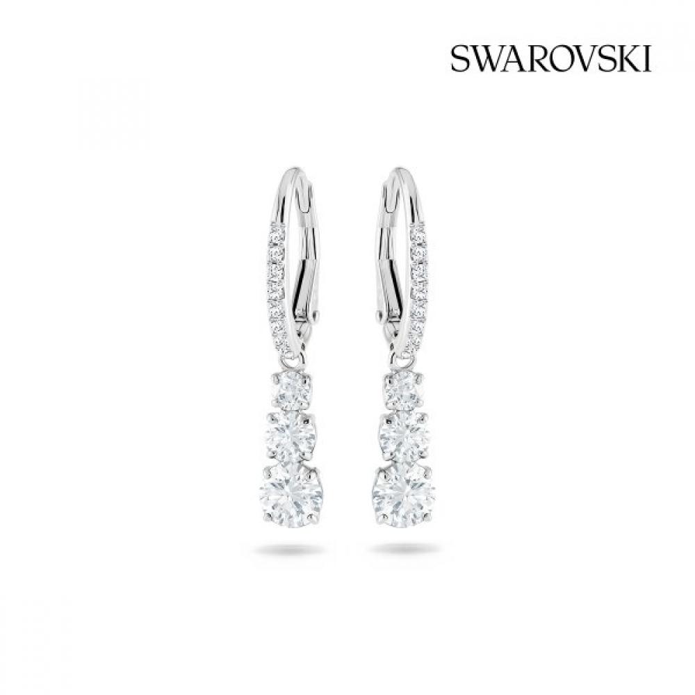 Swarovski Rhodium Drop Earrings 5416155