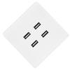 4 порта USB DC 5V для домашнего офиса, электрическая настенная розетка для зарядного устройства(110~250В)