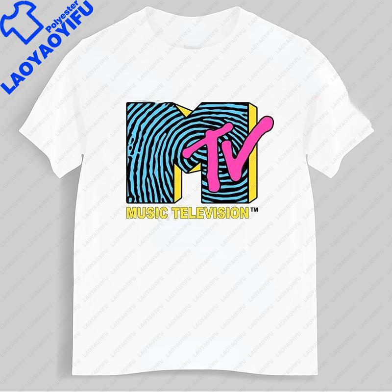 Men Clothing Retro T Shirt Vintage Rock Hip Hop Tv T Shirt Summer Unisex Casual Tshirt Mtv Music Television Graphic Tshirts Tees