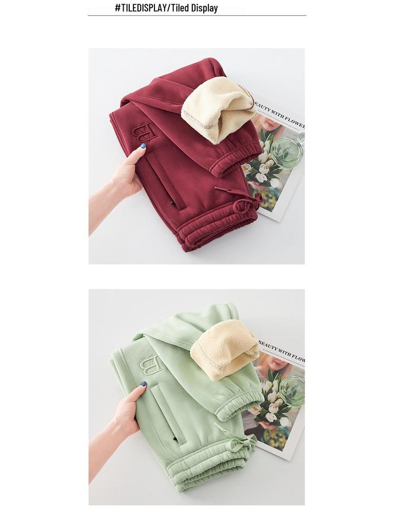 GAGN Рекомендует: Женские красные гаремные брюки на флисовой подкладке, больших и маленьких размеров, свободного облегающего кроя