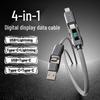 Трансграничное зарядное устройство USB и беспроводное зарядное устройство PD20W с несколькими портами и умным дисплеем, поддерживающее QC3.0