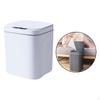 Small Bathroom Trash Can with Lid, Plastic Rectangular Kitchen Garbage