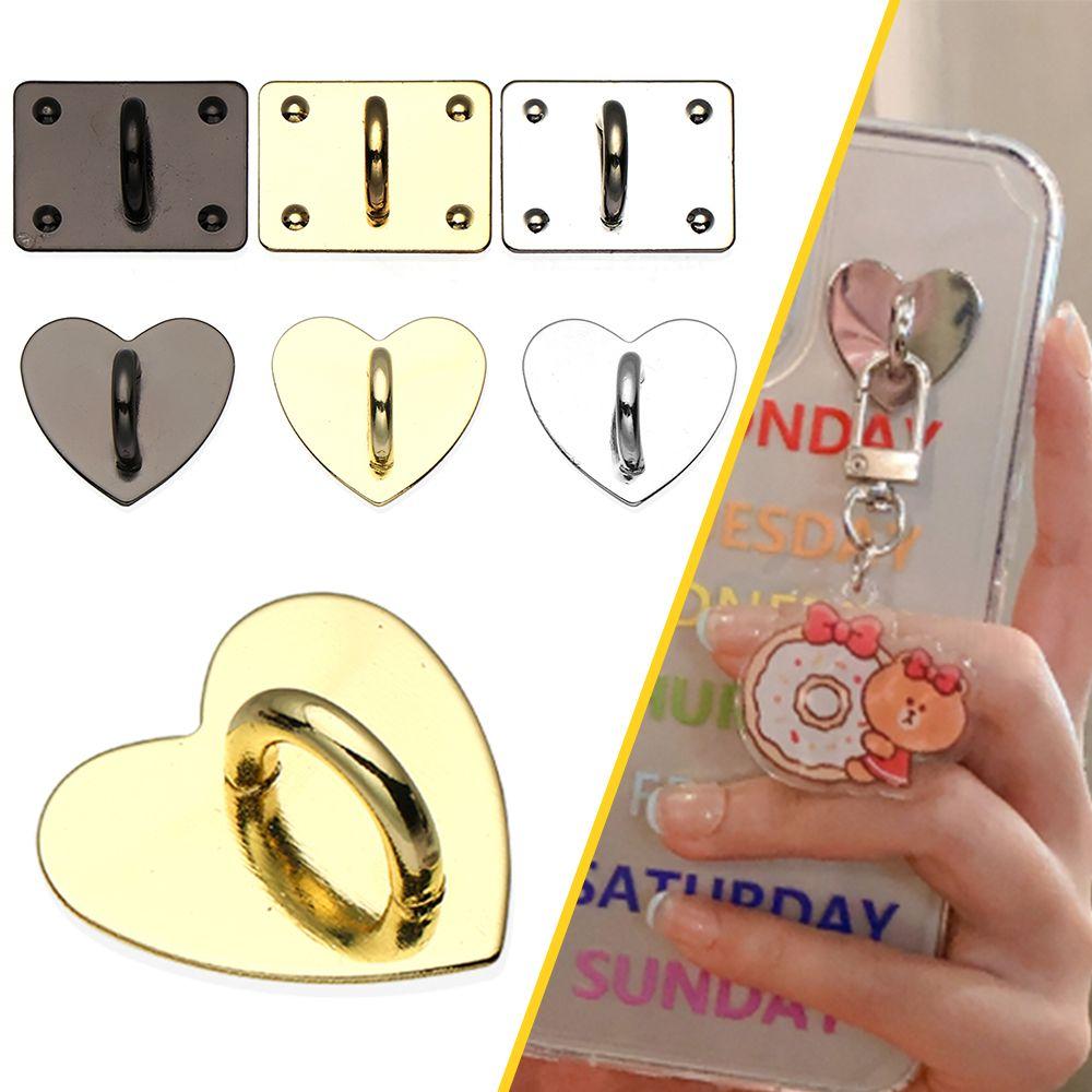 Phone Accessories Heart Shape Buckle Metal Buckle DIY Pendant Phone Hooks Mobile Phone Holders