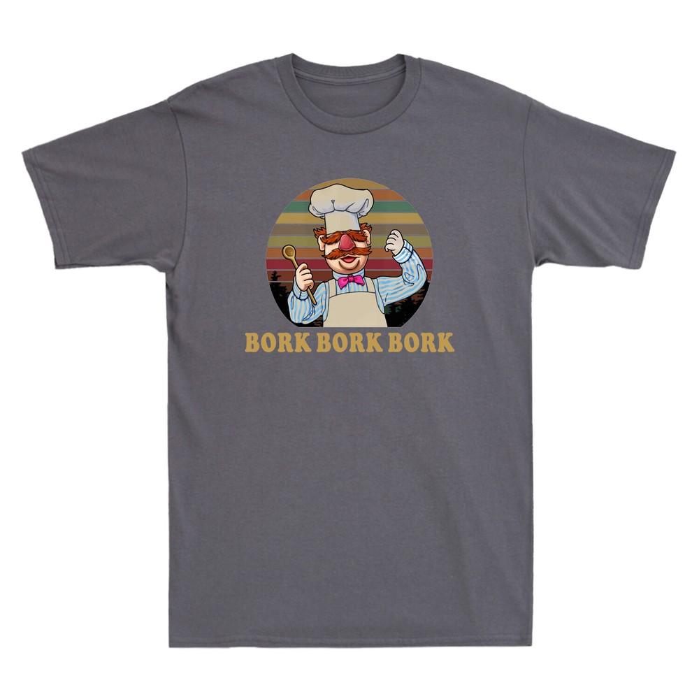 Vert Der Ferk Bork Bork Bork Funny Novelty Chef Gift Spoon Vintage Unisexs Tshirt