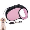 JHIFHG Retractable Flexi Dog Leash, Automatic Retractable, 5m, for Small To Medium Dogs Up To 10kg, with Easy Single Lock/Release (Pink)