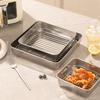 Air Fryer Rack Stainless Steel Grilling Rack Anti-Rust Reusable Baking Trays for Airfryer Oven Home Kitchen Gadgets