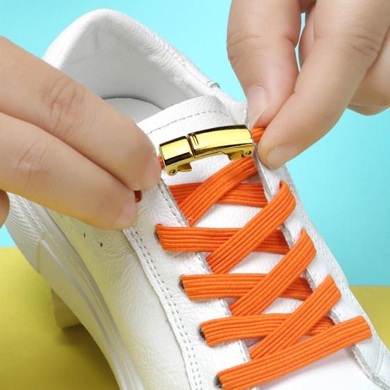 1 пара шнурков с металлической пряжкой, магнитная пряжка для обуви, замок для шнурков, зажим для шнурков без замка для кроссовок для детей и взрослых