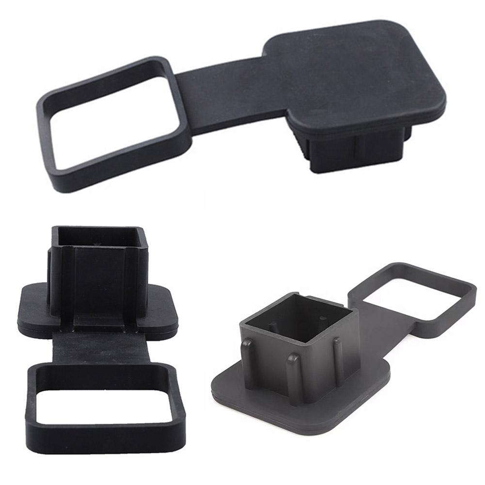 Tube Cap Protector Trailer Hitch Receiver Cover Plug Dustproof Tow Plug Tube Cap Protector 2 Inch Receiver Auto Square Plug