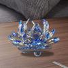 Crystal Lotus Flower Figurine Glass Craft Home Wedding Decoration Collection Paperweight Table Ornaments Souvenir Gifts