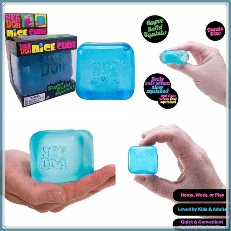 Новый Needoh Nice Cube Сенсорный Снятие Стресса Игрушка-Фиджет Для Тревожности Концентрации Настольный Сенсорный Куб Для Взрослых Детей Куб Мягкая Игрушка