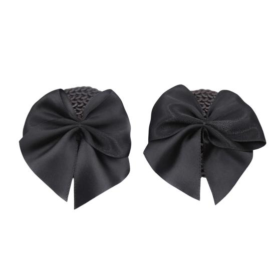 1 Pair Chest Patches Anti-exposure Bow And Sequin Decor Nipple Covers Reusable Lightweight Nipple Stickers