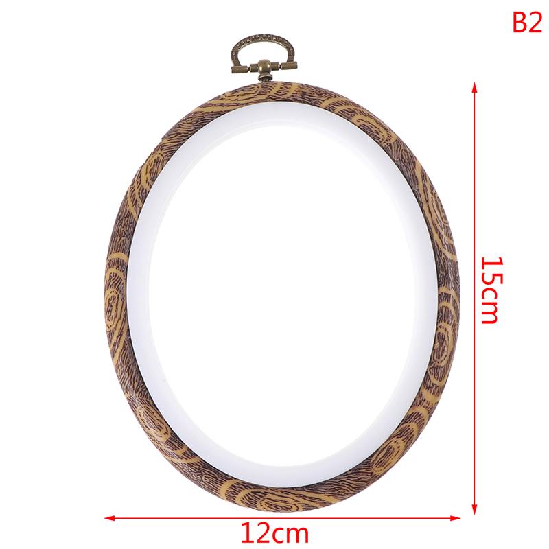 Швейный инструмент, круглые деревянные цветные пяльцы, набор рамок для вышивки, пластиковая вышивка