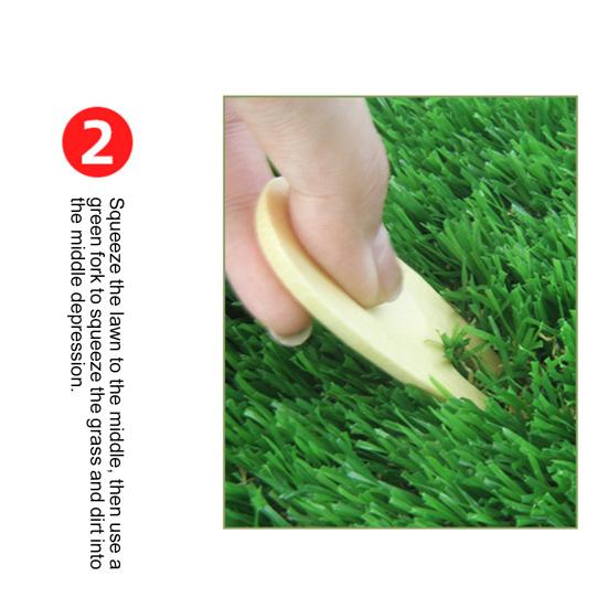 Golf Divot Tool Green Bamboo Fork Golf Alignment Ball Marker Golfing Divot Fixer Tool Wood Golf Accessories for Men