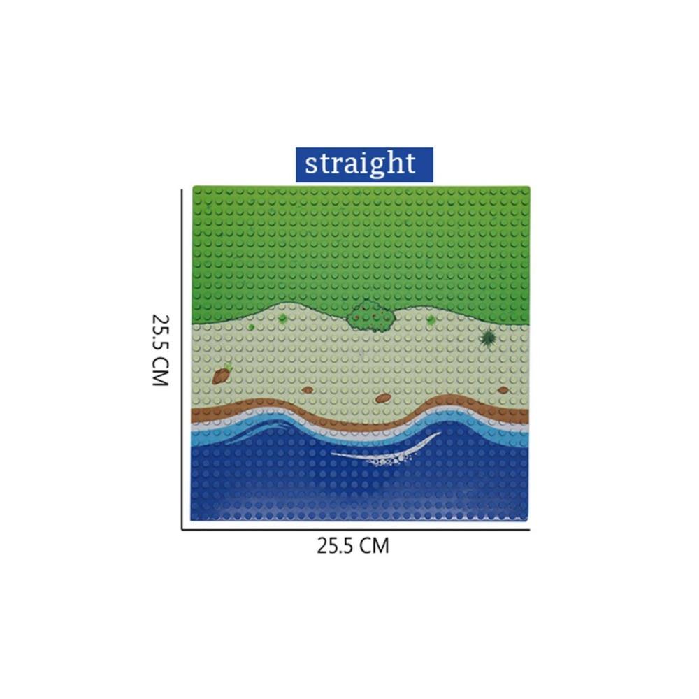 32x32 точки Островной стиль пастбища Базовая пластина Детали для городских военных фигурок солдат Moc Строительные блоки Кирпичи Сцена Детские игрушки