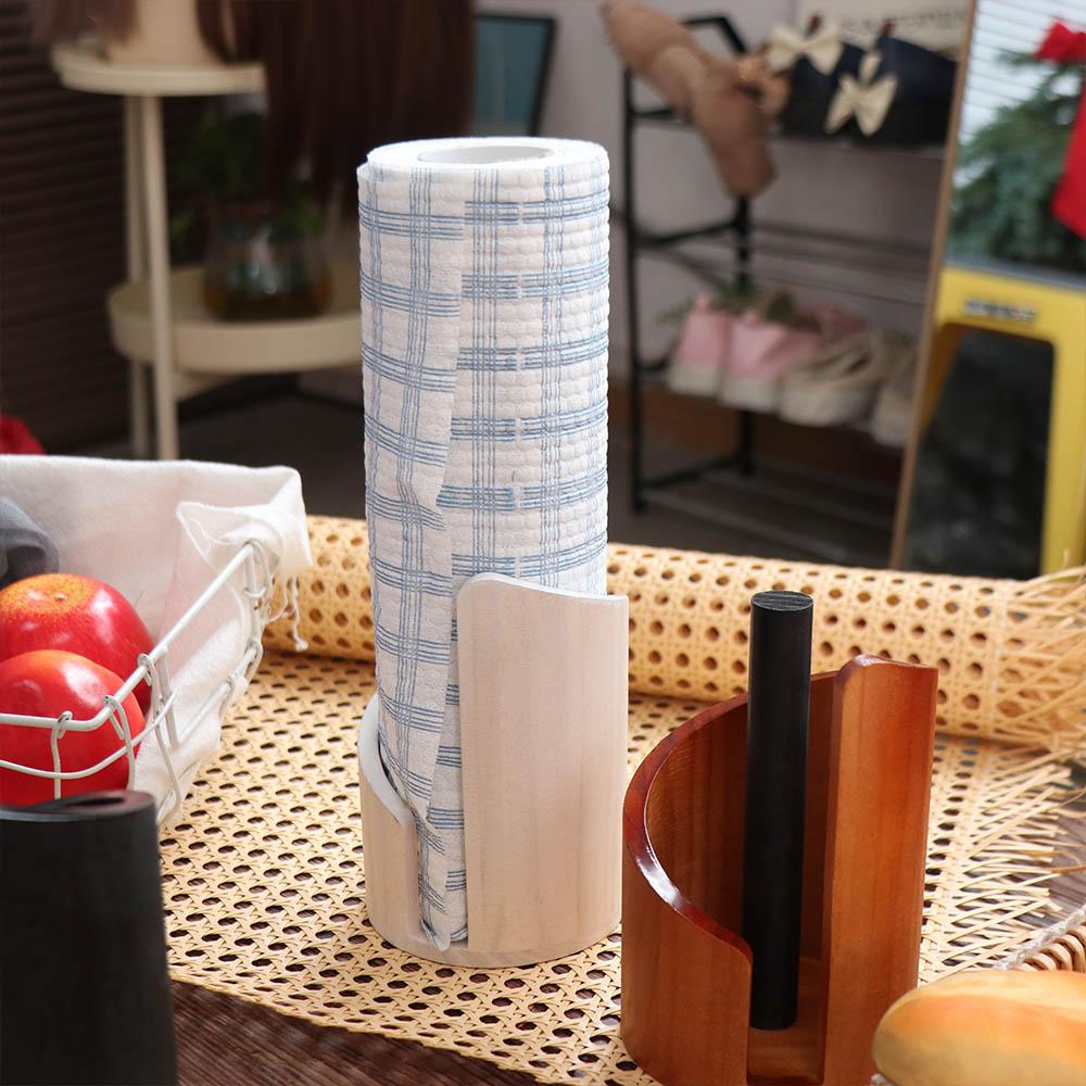 Countertop Design Wooden Paper Towel Holder Freestanding Base Freestanding Paper Roll Holder Home