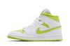 Women's Sneakers Nike Jordan 1 Mid White Lime (Women's) White/Lime