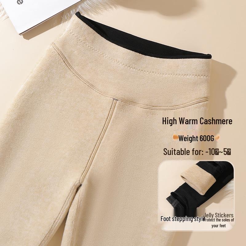 Women's Wool-Cotton Winter Leggings: Extra-Thick Velvet for -40°C Warmth