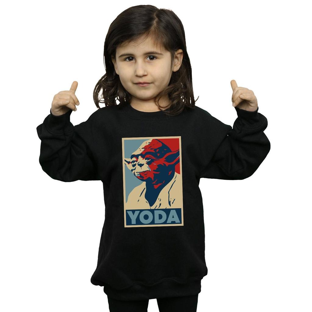 Star Wars Girls Yoda Poster Sweatshirt