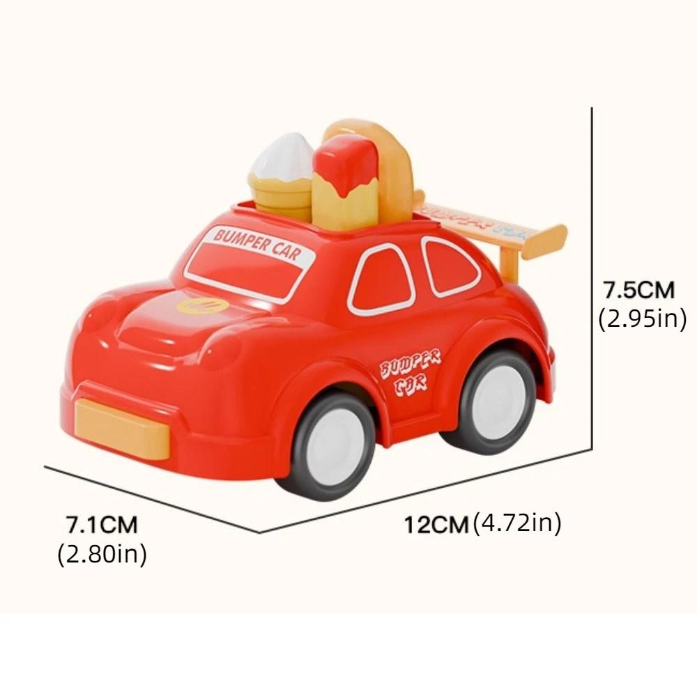 Cartoon Design Pull Back Simulation Car Toy Inertia Power Pull Back Cars Model Christmas Gift