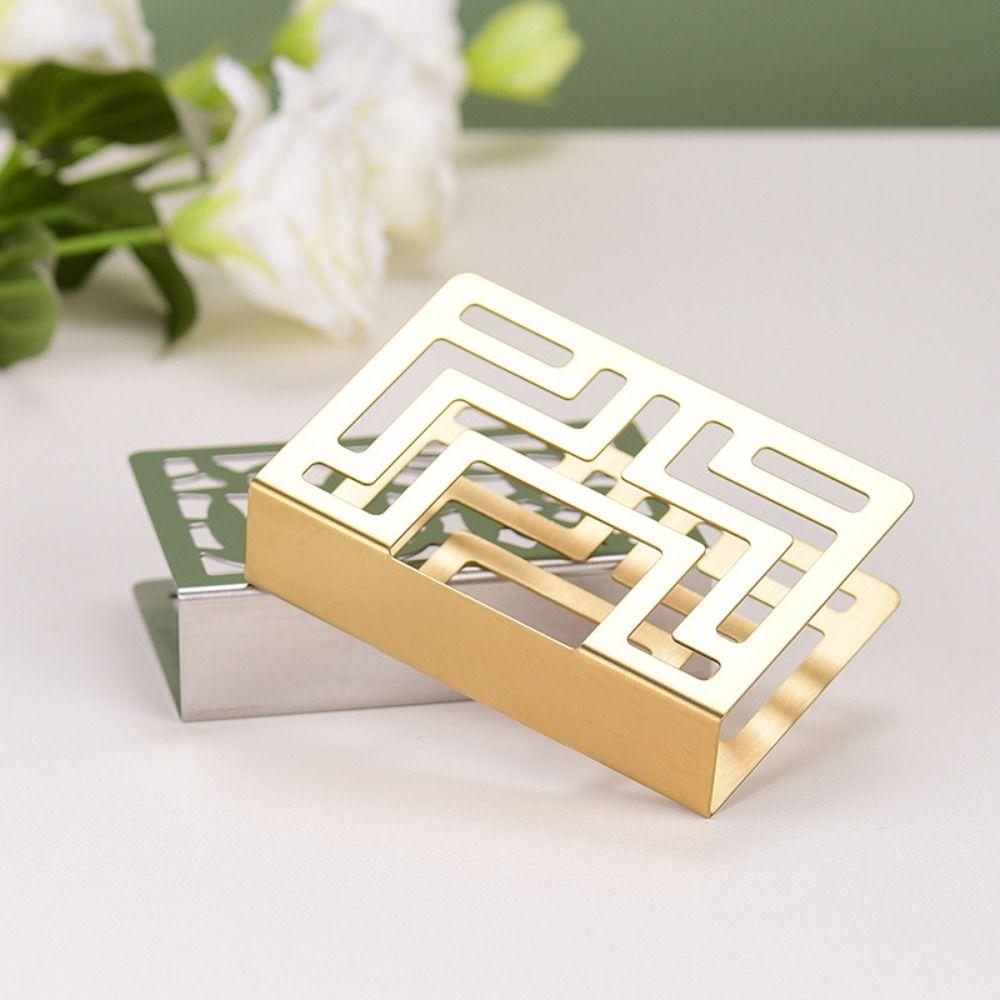 Rustproof Napkin Container Heavy Duty Napkin Storage Rack Exquisite Napkin Stand Home Restaurant