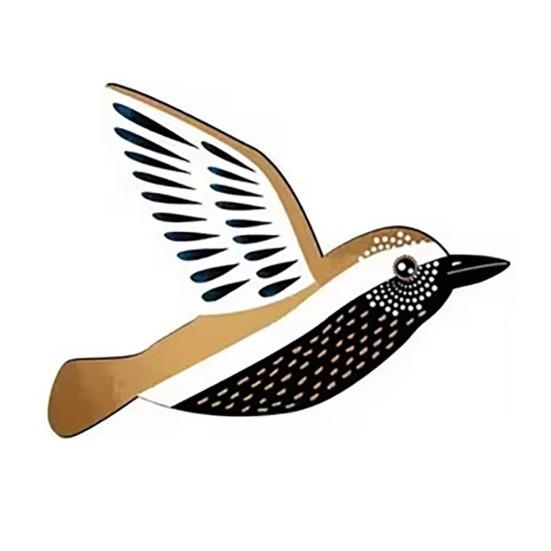 4Pcs Wall Decor Colorful Flying Bird Wall Stickers Self-Adhesive Waterproof Hummingbird