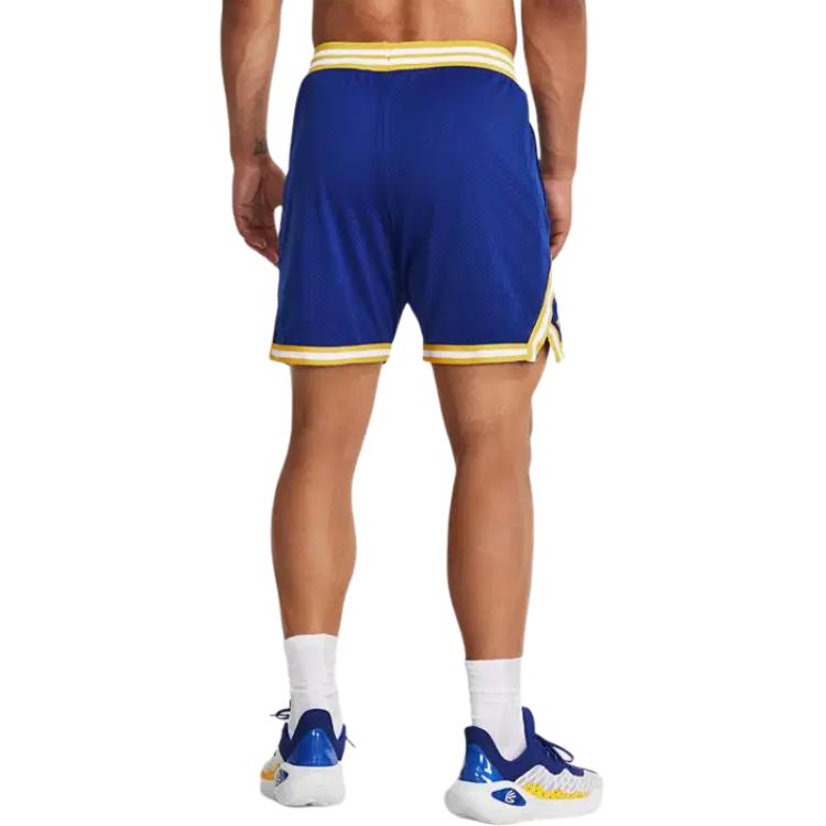 Under Armour Баскетбольные шорты с рисунком карри, мужские шорты синего цвета 1380330-400