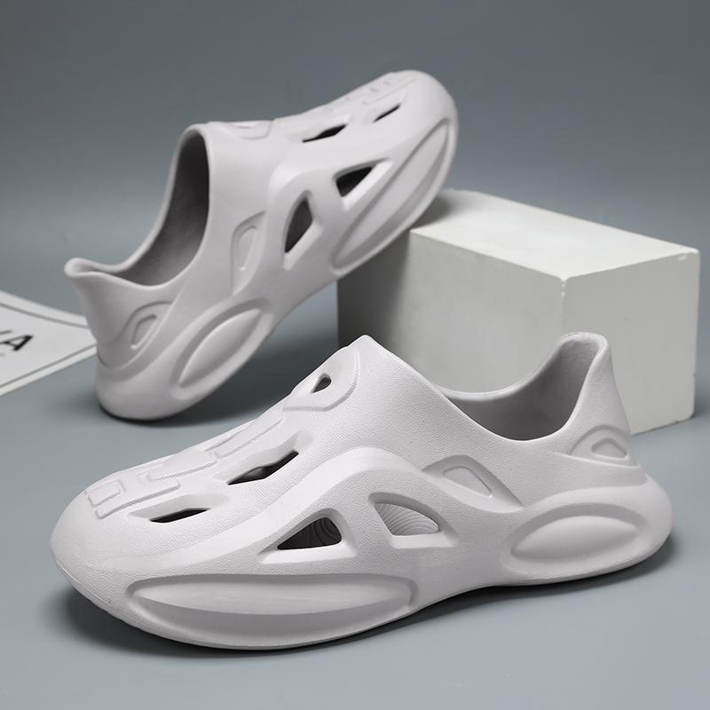 Летние мужские сандалии, легкие тапочки из ЭВА, модная садовая обувь для пар, повседневная пляжная обувь, кроссовки для прогулок