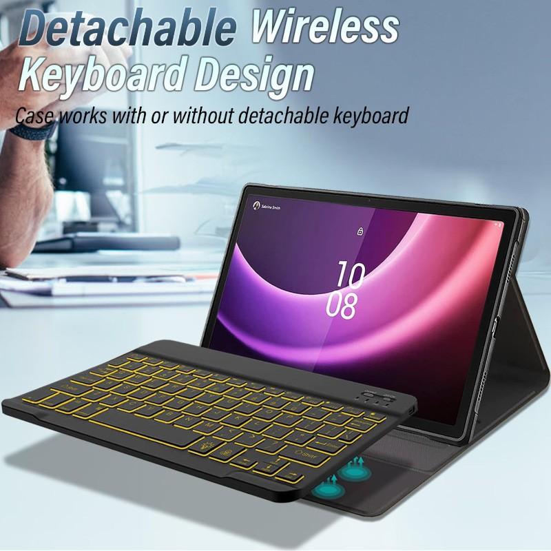 Чехол-клавиатура для Lenovo Tab Pad Pro 12,7 дюйма с подсветкой, Bluetooth, подставкой, обложка для планшетов 10,3-12,7 дюйма