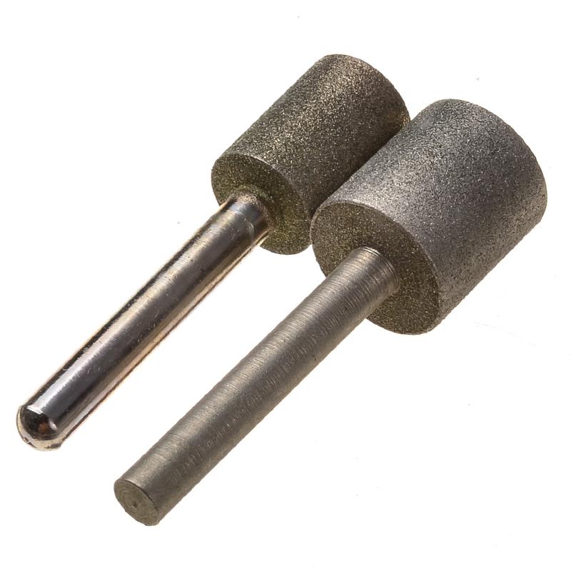 6 шт. алмазных цилиндрических шлифовальных головок 12/14/16/18/20/25 мм, сверла для шлифовальной машины с 6-миллиметровым укороченным вращающимся инструментом