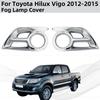 Обновление автомобиля ABS пластик Хромированные аксессуары Хромированная накладка на противотуманную фару Стиль наклейки Для Toyota Hilux Vigo 2012 2013 2014 2015