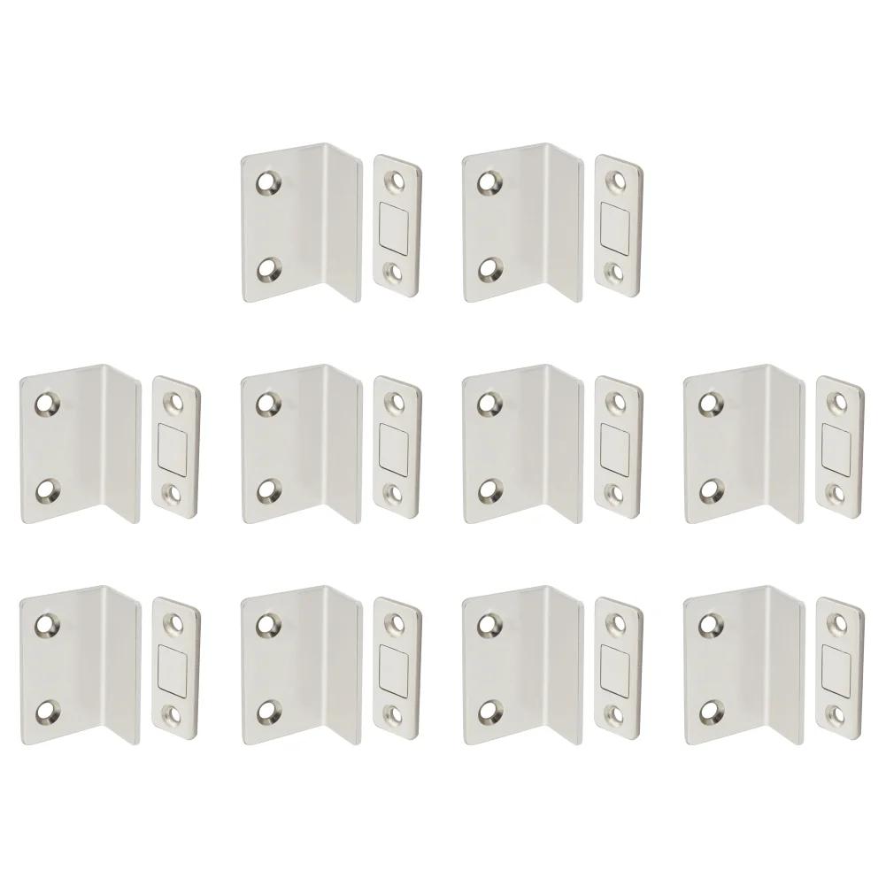 1-10 шт. Сильные магнитные защелки для шкафа, магнитные дверные упоры, скрытый доводчик для двери с винтом для шкафа, мебельная фурнитура