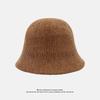 Bucket Hat Knitted Bucket Autumn and Winter Thermal Hat Children Simple Face Small Leisure Basin Hat