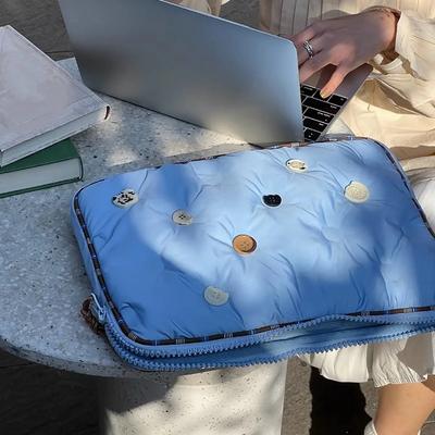 Мягкая хлопковая сумка для ноутбука, сумка через плечо, сумка для ноутбука, портфель для 13 15,6 дюймов Macbook Air Pro HP Huawei Asus Dell