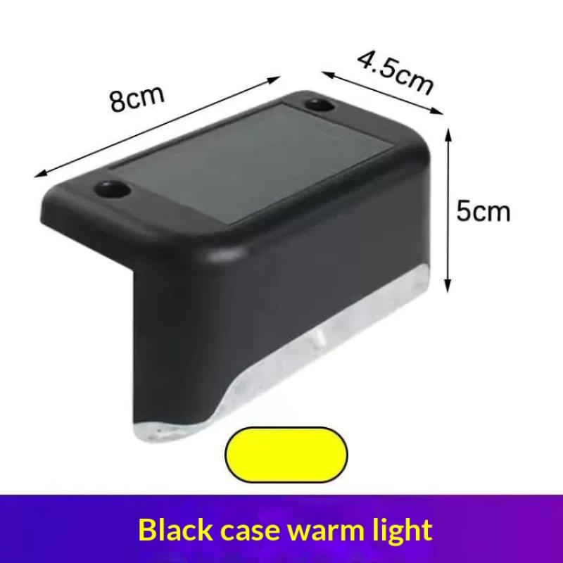 1/4 шт. Светодиодный солнечный фонарь для террасы, уличный, водонепроницаемый IP44, на солнечной энергии, садовые лампы для перил, лестниц, ступеней, забора, двора, патио, дорожки