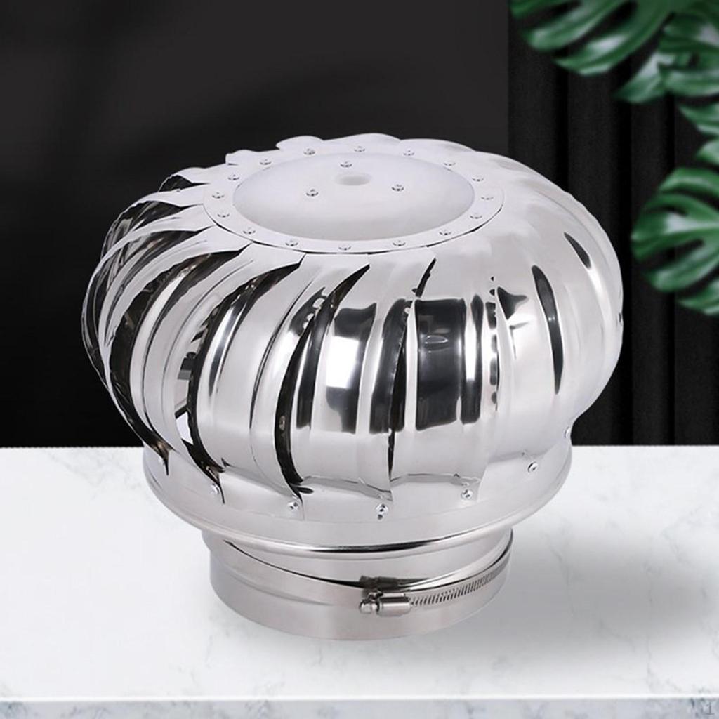 Roof Ventilator Air Outlet Easy Installation Weatherproof Flue Vent Wind Turbines Cap