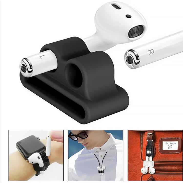 Apple Watch Strap Storage & AirPods Pro 2 Anti-Lost Silicone Cover with Strap Holder Accessory