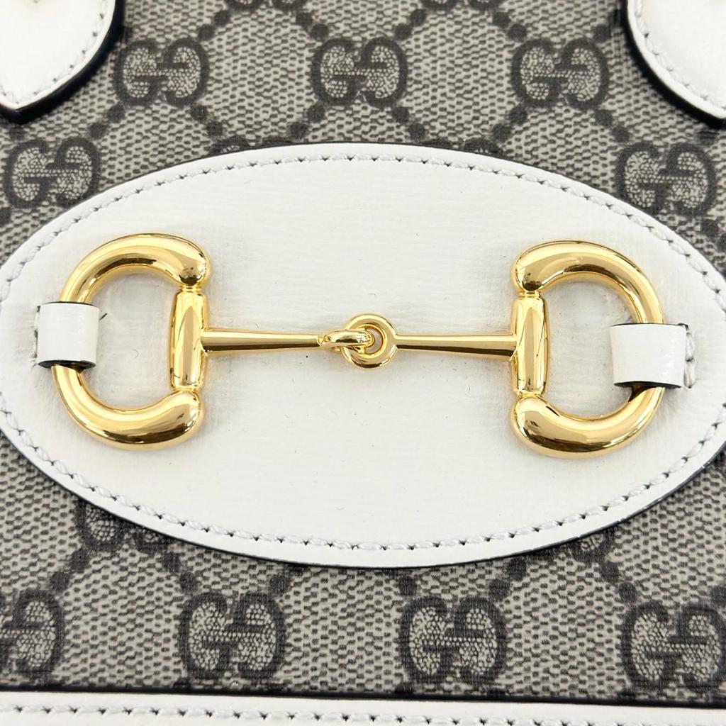 GUCCI Horsebit 1955 640716 Shoulder Bag beige Women used
