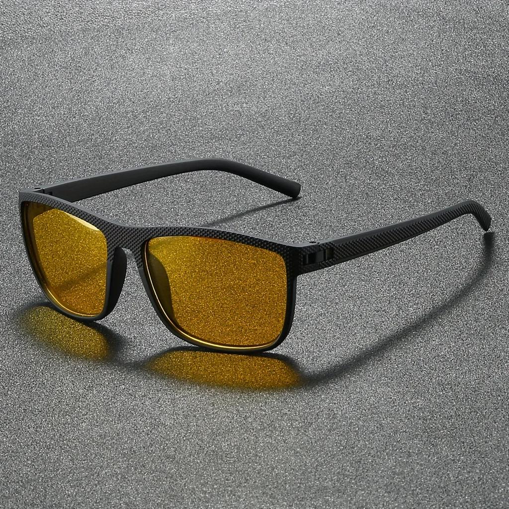 Men's Square Sunglasses Colorful Outdoor Sports Driving Night Vision Goggles UV Protection Sun Glasses for Men