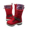 Женские зимние ботинки Dr. Martens на высоком каблуке с круглым носом, женские рыцарские ботинки