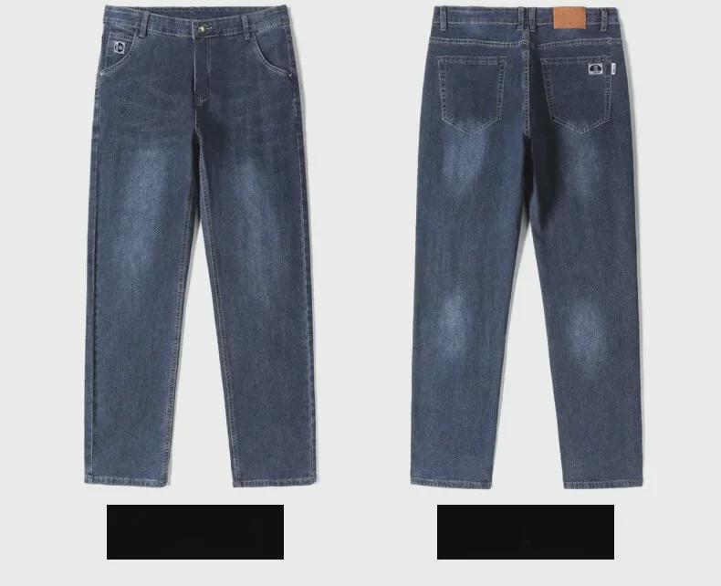 Мужские классические эластичные прямые джинсы — удобные, модные, облегающие, универсальные, повседневные брюки