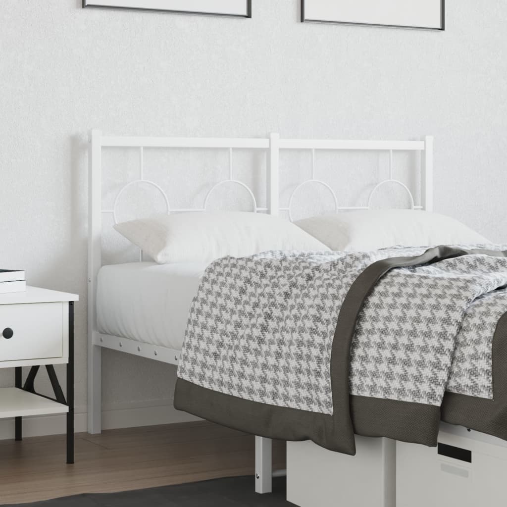 Replacement Headboard Metal White 120 cm