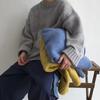 Свободный вязаный зимний свитер в японском стиле унисекс - модный свитер с круглым вырезом для мужчин и женщин