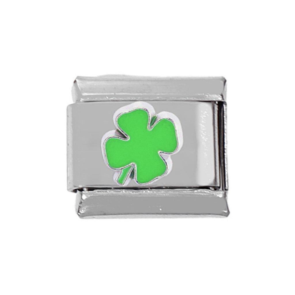 DIY Цветочные итальянские подвески-звенья подходят для браслета 9 мм, аксессуары для браслетов из нержавеющей стали, ювелирные изделия, цветочный модуль