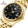 New TOP Brand Luxury Men's Watch With Box Dual Calendar Watch Golden Business Watch Men's Quartz Watches